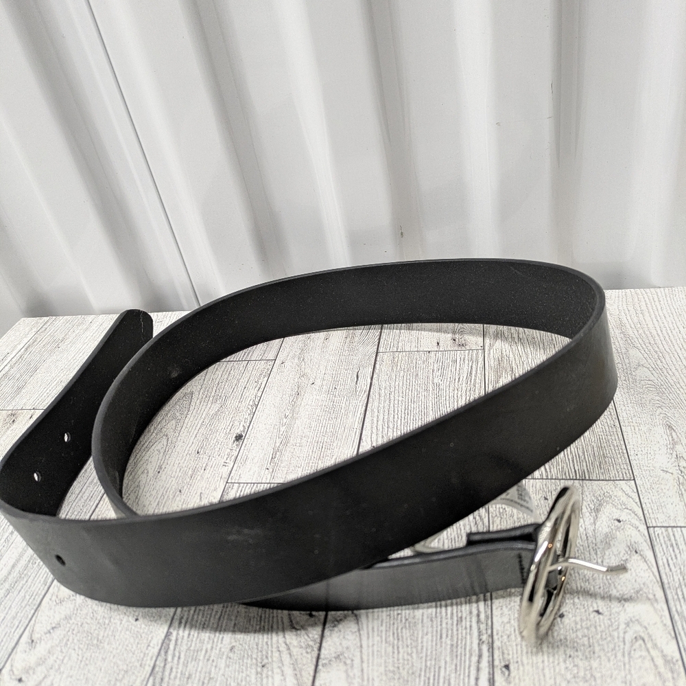 Men's Black Leather Belt